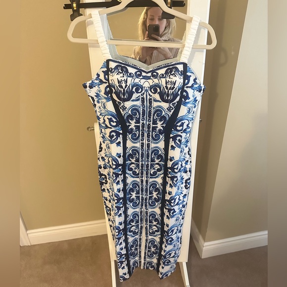 Dolce & Gabbana Dresses & Skirts - Blue and white Dolce and Gabbana Majolica Print dress size 4/6